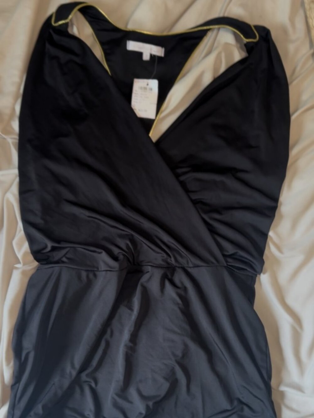 Vintage Y2K Charlotte Russe Black Halter Top NWT Size Small